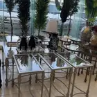 طاولات حديد طاولات بديل رخام