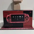 جهاز ياباني نادر بلونين الاحمر والاسود PSP3000 بكامل محتويات