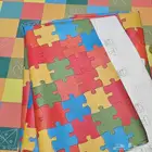 ارضية أطفال على شكل أحجية (Puzzle) ملونة امنة ومريحة.