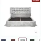 سرير إنفينيتي1رمادي مع مرتبه فاخره من سليب هاي مع هدية لبادة