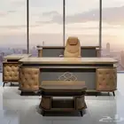 اثاث مكاتب طقم مودرن فخمة مع جلد عرض خاص تخفيض سعر الآن
