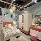 طقم غرفة نوم بناتي بسريرين جديد هوم سنتر