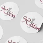 استيكرات دائريه ومربعه لاصقه لاصحاب مشاريع الاكل والعبايات
