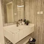 مغسلة رخام   مراية   خلاط