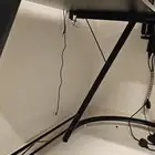 طاولة قيمنق حرف L نضيفه معا كرسي قيمنق