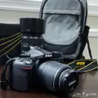 كاميرا نيكون D5200 مع 3 عدسات و شنطتين