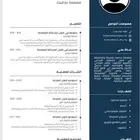 تصميم سيرة ذاتية احترافية