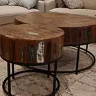 طاوله وسط و طاولتين جانبيتين