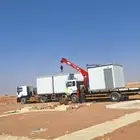 نقل بركسات ونش تريله نقل غرفه 6 متر نقل بركس ونش دبل