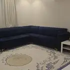 كنب حرف L 6 متر ... وشاشه 65 بوصه