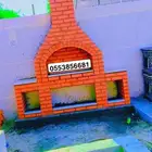 مشبات  شوايات طوب حراري  فورن معجنات بيزه  تنور فخار طوب حر