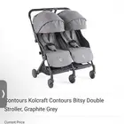 استرولر توأم ماركه contours bisty جديده تماما استخدام بسيط
