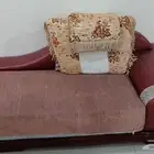 كنب (5 مقاعد) مع اريكة - نص جلد ونص قماش