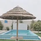 مظلات القش الافريقي حصير الخيزران اعواد بامبو