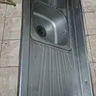 مجلي مطبخ اتنين عين استانلس (حوض مطبخ اتنين عين استانلس كبير