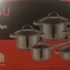 طقم طناجر ستالس ستيل خلاط فواكه مكوا بخارية كاسات شاي كاسات