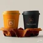 طباعة اكواب ورقية ملونة