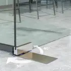 Floor glass hinges مفصلة باب زجاجي ارضية