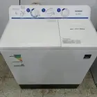 غساله حوضين هيتاشي 7 كيلو مسخدمة شبه الجديد بسعر 700 ريال