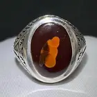 خاتم عقيق يماني كرزي مصور الصياغه عارف