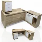 مكتب أنيق متكامل 3 قطع