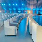 تأجير كنب فردي ثنائي ثلاثي جلد ابيض سكري كلاسيكي الرياض