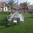 تاجير كراسي وطاولات تاجير جلسات شعبيه