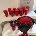 باقة الورد الصناعي الفاخر مع مق هاف مليون   لمسة فخامة تد