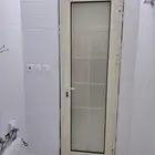 باب حمام دبل ايلومينيم