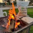 حطب أشجار التين جاف تمام يصلح جميع الاغراض وزن الكيس 5 كيلو