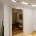 ابواب خشب سحاب مخفي مع مرايات