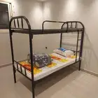 سرير حديد دورين دور واحد بطانيه مخده مراتب غرف نوم
