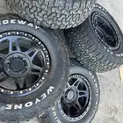 جنوط ميثود 6مسمار معا كفرات نص حجري ودواي مقاس 265 70 17