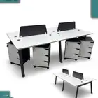 اثاث مكتبي برتيشن ثنائي برتيشن رباعي ابيض مكتب برتيشن ابيض