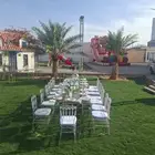 تاجير كراسي وطاولات تاجير جلسات شعبيه