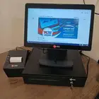 جهاز كاشير متكامل شاشة لمس مع طابعه فواتير ودرج وبرنامج