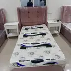 جديد سرير نفر واحد مع مرتبه  سرير نفر و نص دواليب خشب جديد