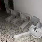 غسالات خزف وبيبان خشب سنديان