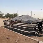 بيت شعر نظيف مبطن عليه حمايه من المطر 10 في 5