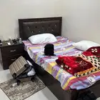 اثاث غرفه نوم سرير ودولاب ومرايه وتلاجه وغساله