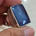 خاتم فضة بحجر العقيق اليماني حجم راهي صياغة غلام