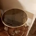 3 طاولات قزاز ذهبيه