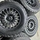 جنوط برايد 5 مسمار مع كفرات نص حجري مقاس 17 جيب