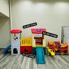 بيت ألعاب متعددزحليقتين ونفق متكاملة للأطفال