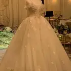 فستان زفاف مستعمل مره وحده لمده اربع ساعات من رهيد