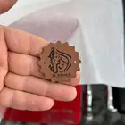 لوقو جلد حفر ليزر طباعة للعبايات والنقابات اشكال ومقاسات