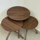 طاولات خدمه لون بني غامق