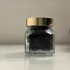 علب شفافة قزاز بغطاء ذهبي