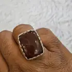 خاتم فضة عقيق يماني كرزي