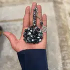 سبحه اسود مخلوط مع الأبيض جديده